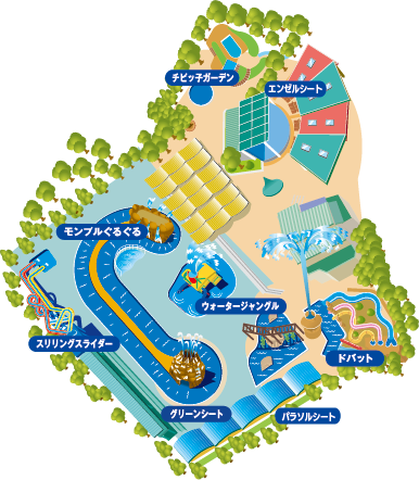 モンプルの全体マップ